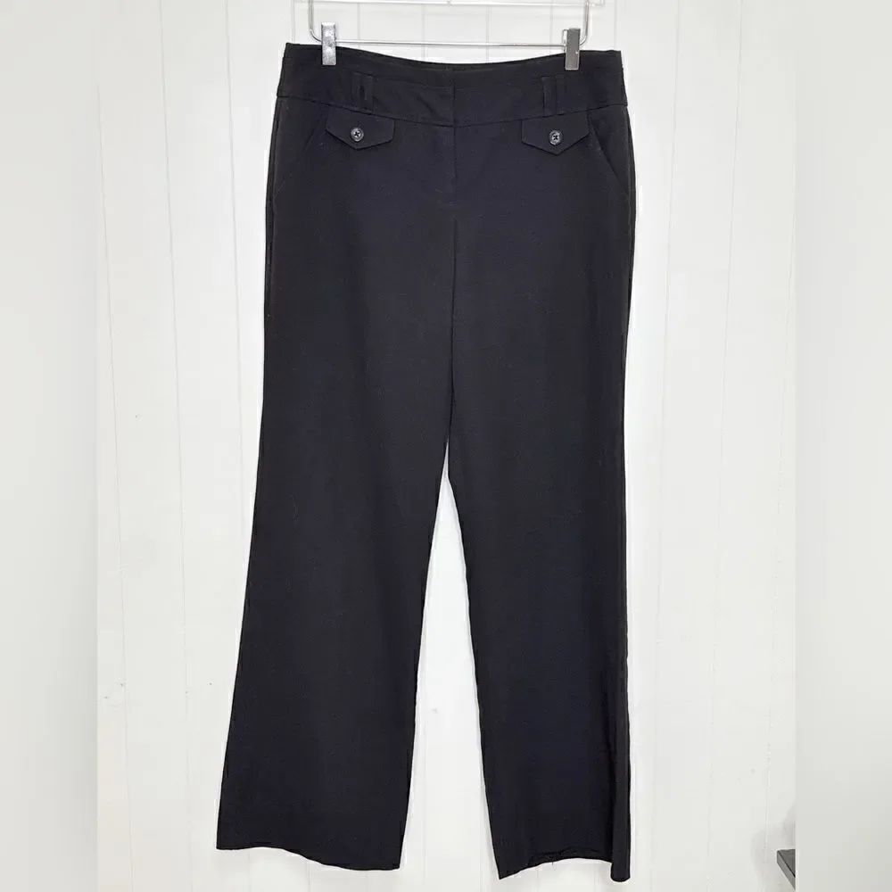 Sandro Sportswear Black Wide Leg Pants Size 10